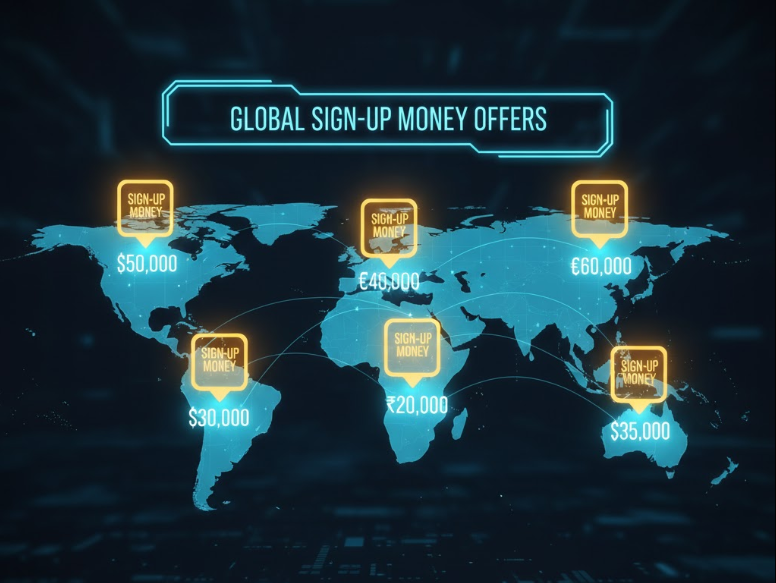 세계 지도 가입머니 이미지