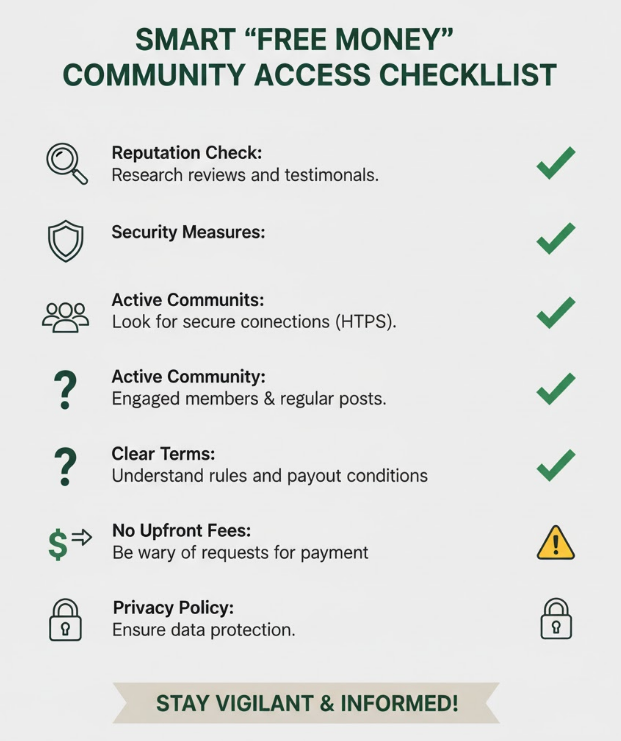 스마트한 꽁머니 커뮤니티 접근 체크리스트