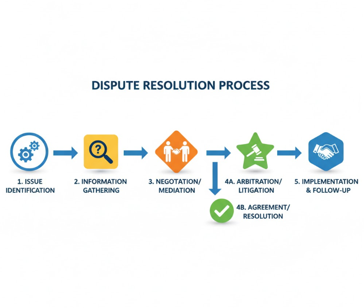 분쟁 해결 프로세스 플로우차트 분쟁 해결 프로세스 플로우차트