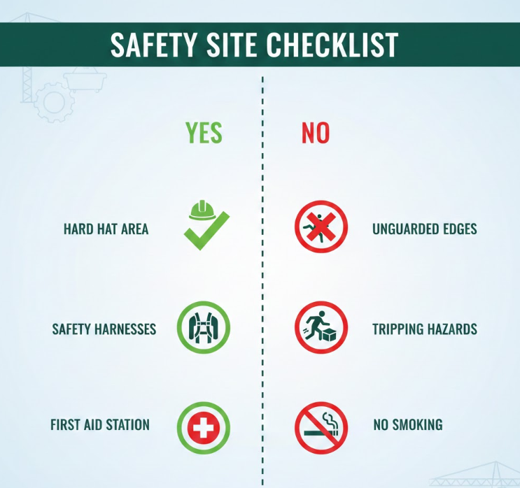 안전 사이트 체크리스트 인포그래픽 안전 사이트 체크리스트 인포그래픽