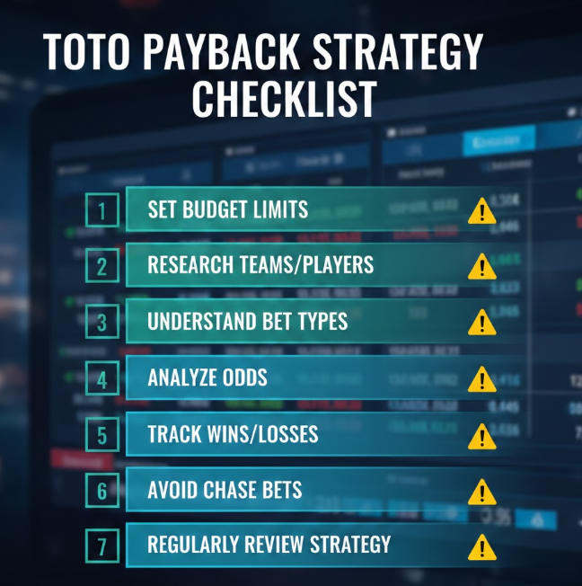 토토 페이백 전략 체크리스트 인포그래픽 토토 페이백 전략 체크리스트 인포그래픽